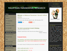 Tablet Screenshot of malaysian-paranormal-research.org